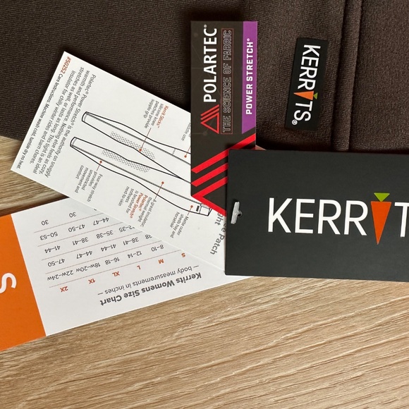 NWT Kerrits Power Stretch® Fleece Knee Patch Pocket Riding Tight Seal Size Small - Picture 4 of 7